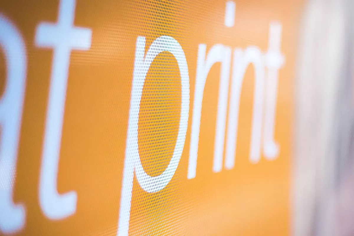 Perforated Window Graphics Close-Up