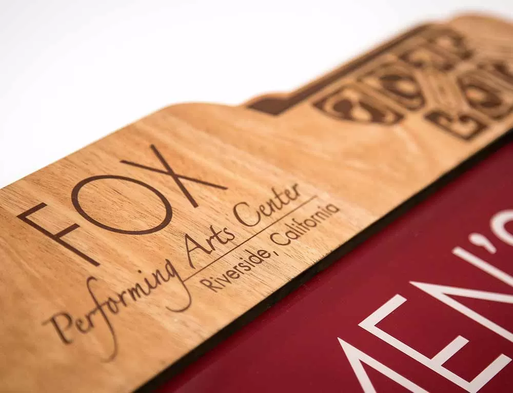 Fox Performing Arts Center Custom Print & Cut Wood Signage