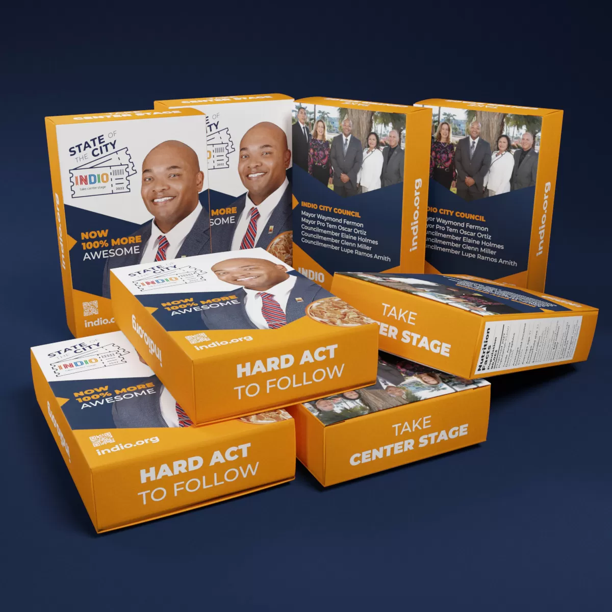 Promo Boxes: City of Indio State of the City "Cereal" Boxes