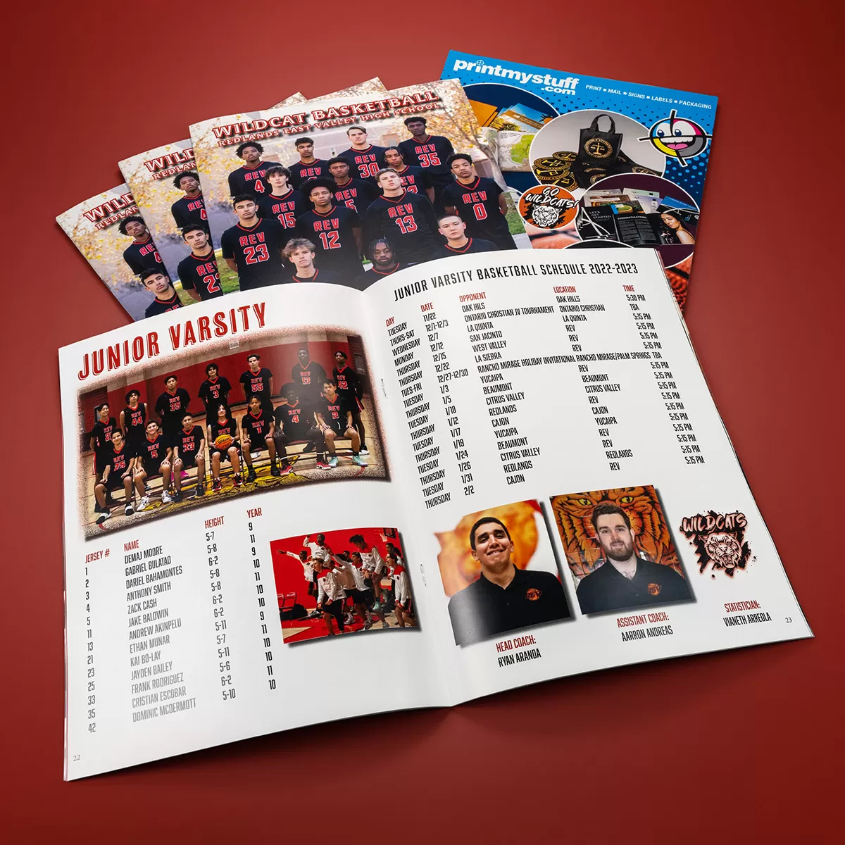 Programs: Redlands East Valley Wildcats Basketball 2023