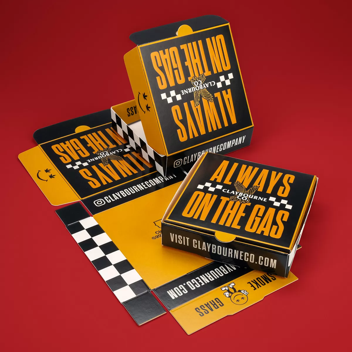 Promotional Packaging: Claybourne Mini "Pizza" Boxes