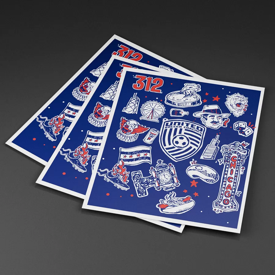 Art Prints: Geoff Gouveia Design for United Soccer Coaches