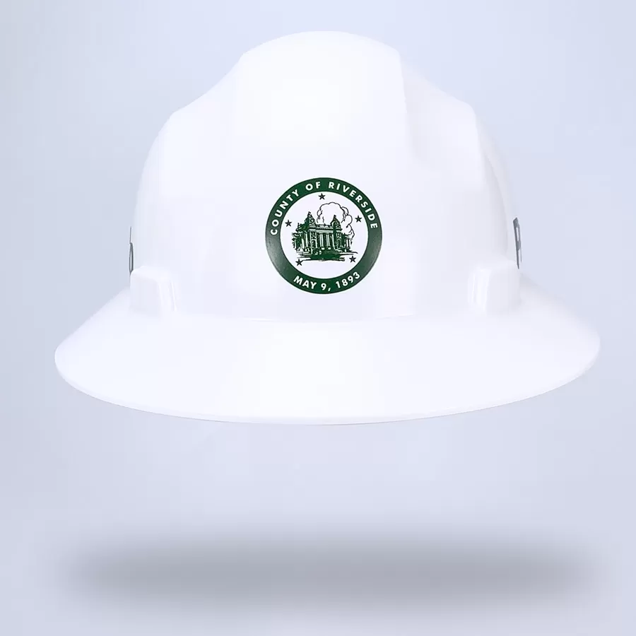 Custom Hard Hat Stickers: Riverside County Parks