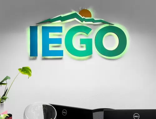 Illuminated Signs & Wall Graphics: How IEGO’s lobby went from Bland to Brilliant
